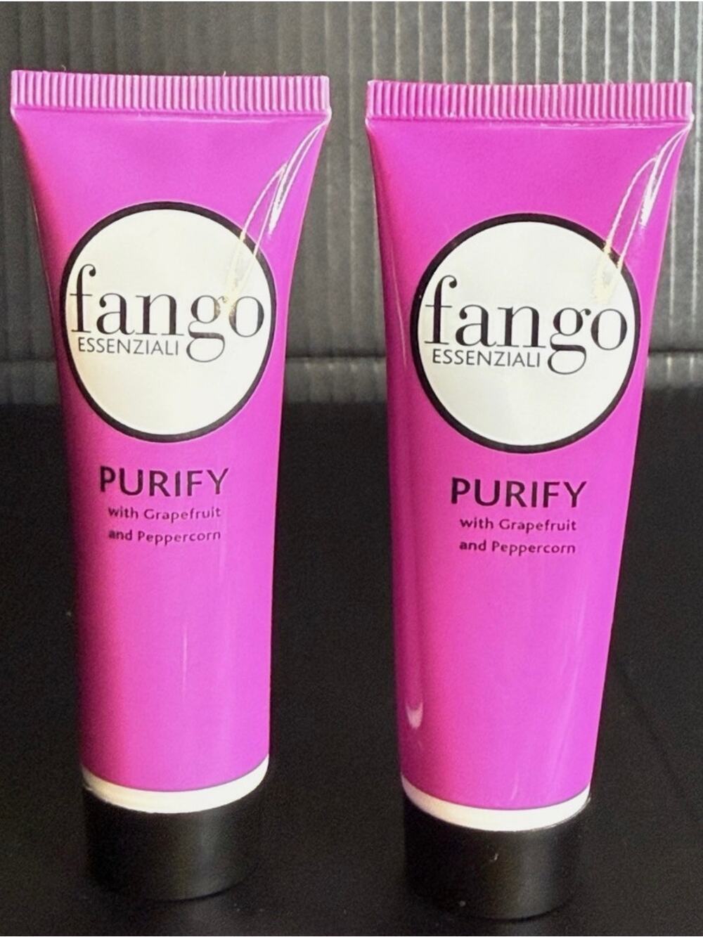 Lot of 2 Borghese Fango Essenziali PURIFY Mud Masks - Grapefruit & Peppercorn